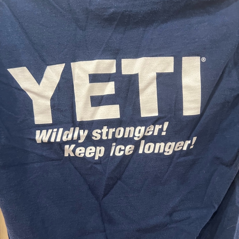 YETI Navy Blue Slogan T-Shirt